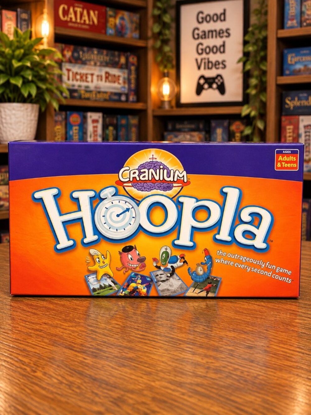 Cranium Hoopla Card Game - Vibrant Orange and Purple
